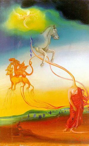 Contemporary Artwork by Salvador Dali - The Second Coming of Christ