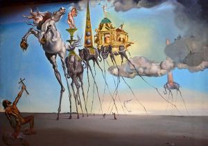 Contemporary Artwork by Salvador Dali - The Temptation of Saint Anthony