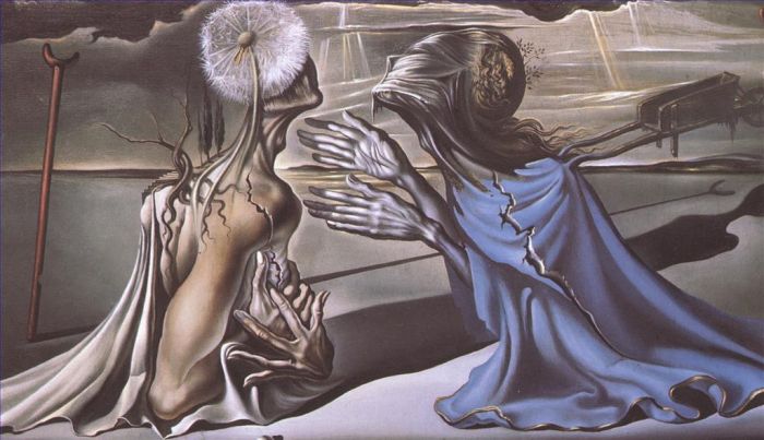 Salvador Dali's Contemporary Oil Painting - Tristan and Isolde