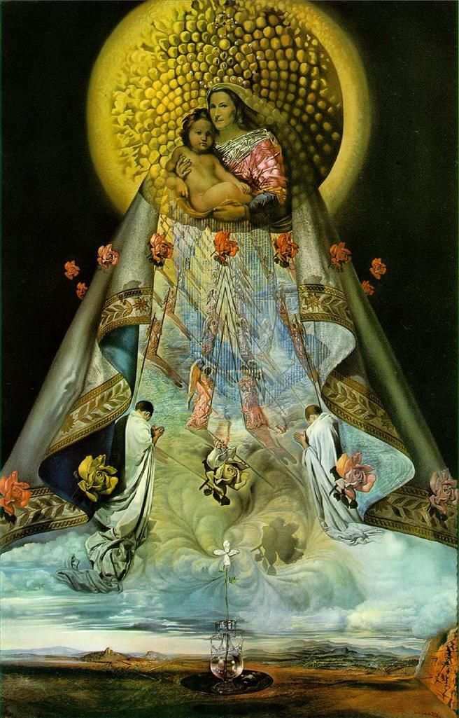 Salvador Dali's Contemporary Oil Painting - Virgin of Guadalupe