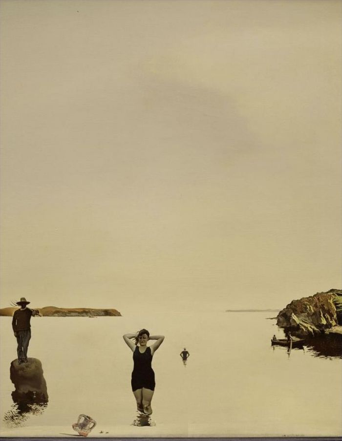 Salvador Dali's Contemporary Oil Painting - White Calm