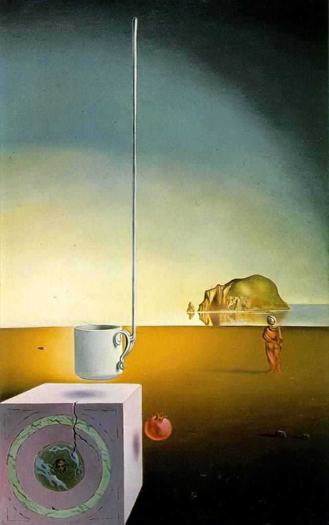 Salvador Dali's Contemporary Oil Painting - Wired In The Eyes Of Many