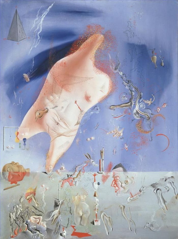 Salvador Dali's Contemporary Oil Painting - Ittle Cinders Cenicitas