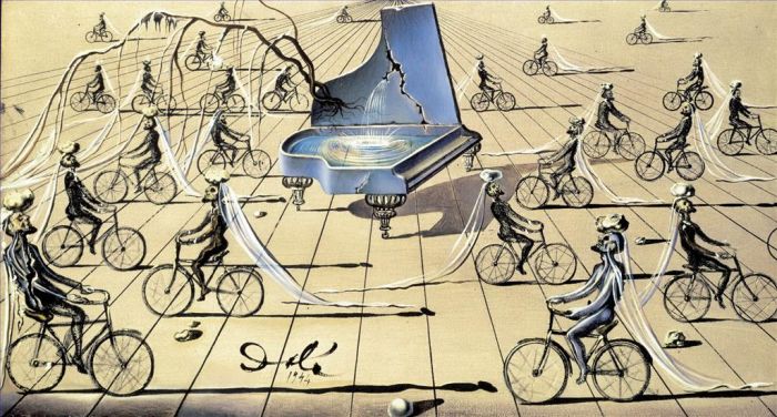 Salvador Dali's Contemporary Various Paintings - Sentimental Colloquy