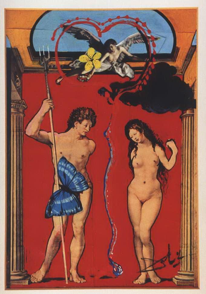 Salvador Dali's Contemporary Various Paintings - Triomphe De L Amour
