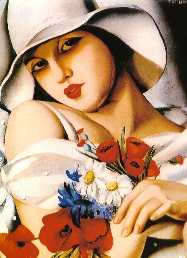 Tamara de Lempicka's Contemporary Oil Painting - In the middle of summer 1928
