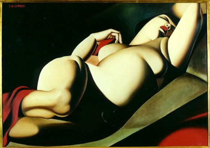Tamara de Lempicka's Contemporary Oil Painting - La belle rafaela 1927