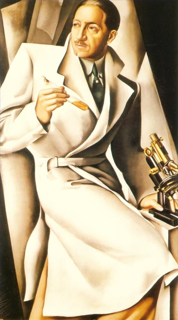 Tamara de Lempicka's Contemporary Oil Painting - Portrait of dr boucard 1929