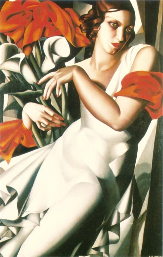 Tamara de Lempicka's Contemporary Oil Painting - Portrait of ira p 1930