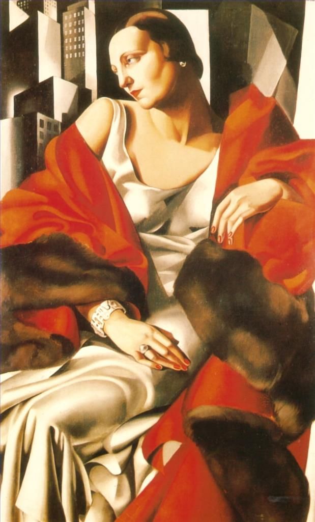Tamara de Lempicka's Contemporary Oil Painting - Portrait of mrs boucard 1931