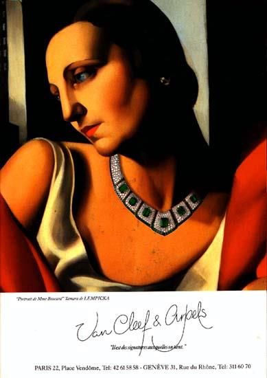 Tamara de Lempicka's Contemporary Oil Painting - Portrait of mrs boucard