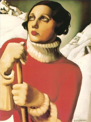 Contemporary Artwork by Tamara de Lempicka - Saint moritz 1929