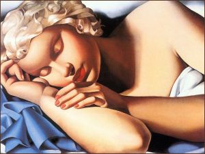 Contemporary Artwork by Tamara de Lempicka - Sleeping woman 1935