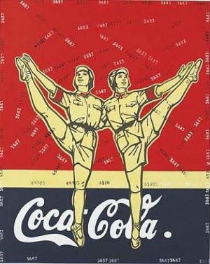 Contemporary Artwork by Wang Guangyi - Mass Criticism Cocacola