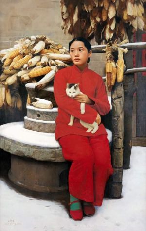 Contemporary Artwork by Wang Yidong - Snow in March