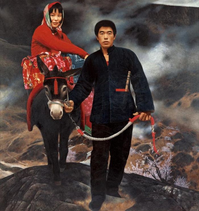 Wang Yidong's Contemporary Oil Painting - Yimeng Story