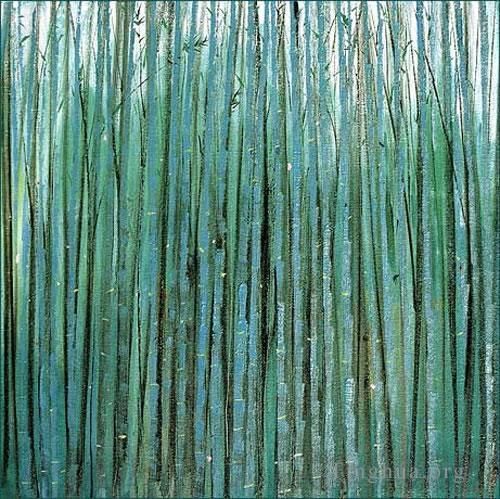 Wu Guanzhong's Contemporary Chinese Painting - Bamboo forest