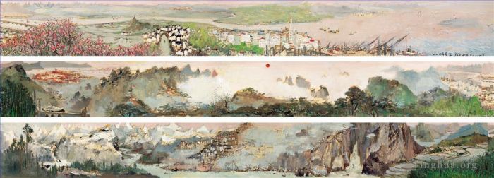 Wu Guanzhong's Contemporary Chinese Painting - Yangtze river