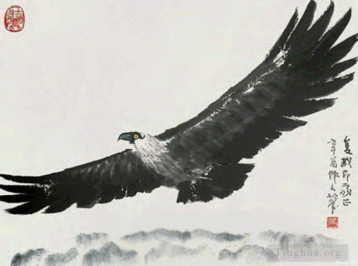 Wu Zuoren's Contemporary Chinese Painting - An eagle