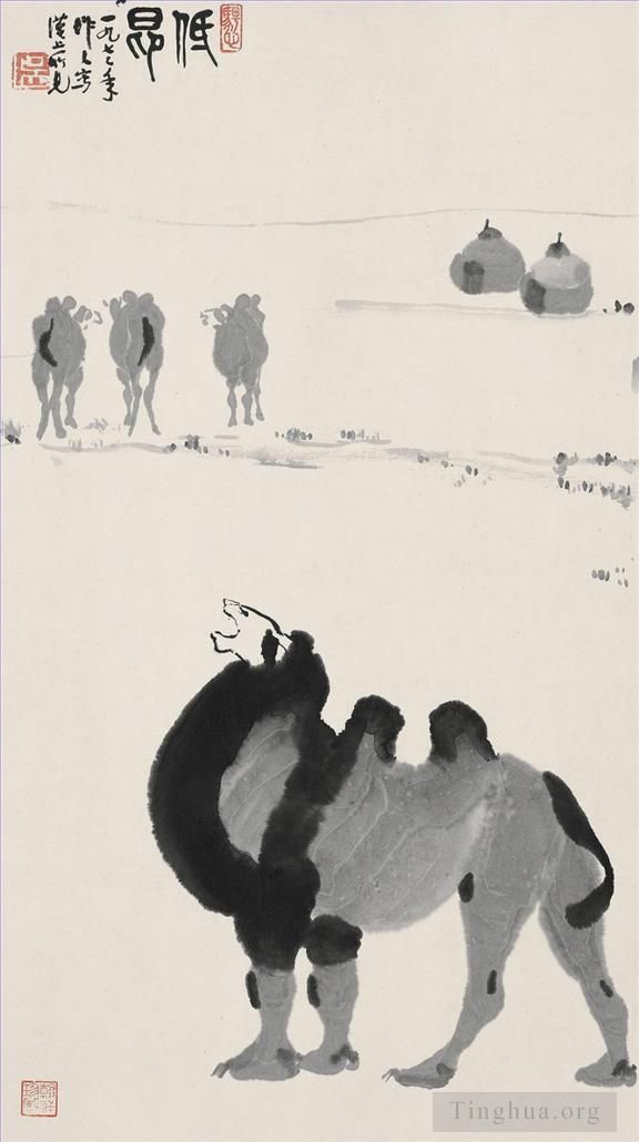 Wu Zuoren's Contemporary Chinese Painting - Camel 1972