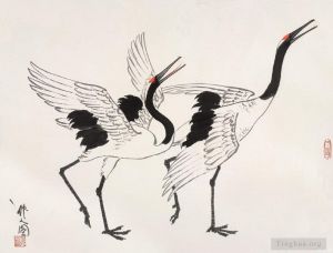 Contemporary Chinese Painting - Cranes