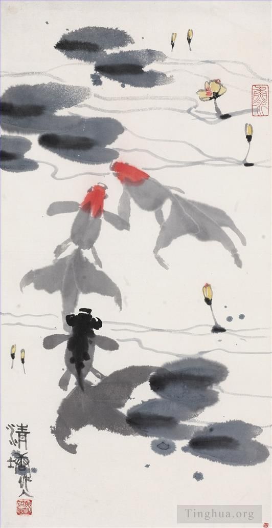 Wu Zuoren's Contemporary Chinese Painting - Pond