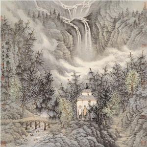 Contemporary Chinese Painting - Waterfall