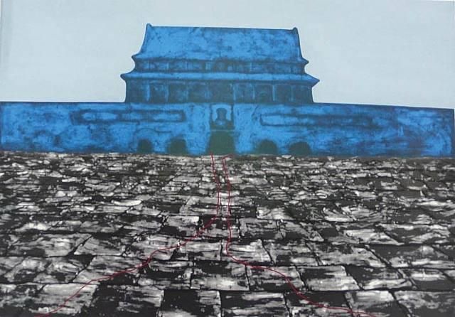 Zhang Xiaogang's Contemporary Oil Painting - 2007 tian anmen 1 2007