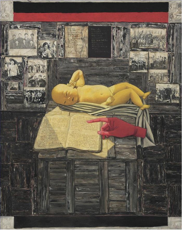 Zhang Xiaogang's Contemporary Oil Painting - Birth of Republic 1992