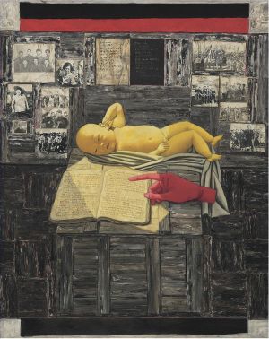 Contemporary Artwork by Zhang Xiaogang - Birth of Republic 1992