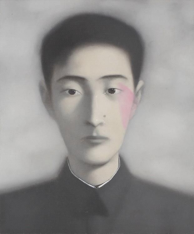 Zhang Xiaogang's Contemporary Oil Painting - Bloodline 1998