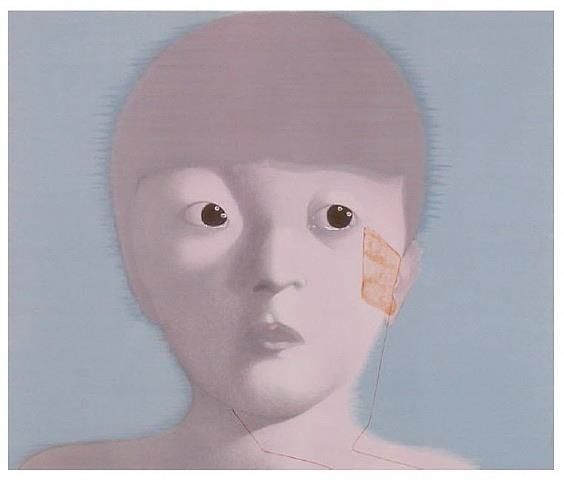 Zhang Xiaogang's Contemporary Oil Painting - My memory nr 1 2002