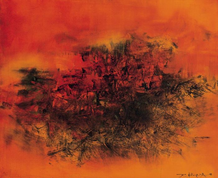 Zao Wou-Ki's Contemporary Oil Painting - 22 106