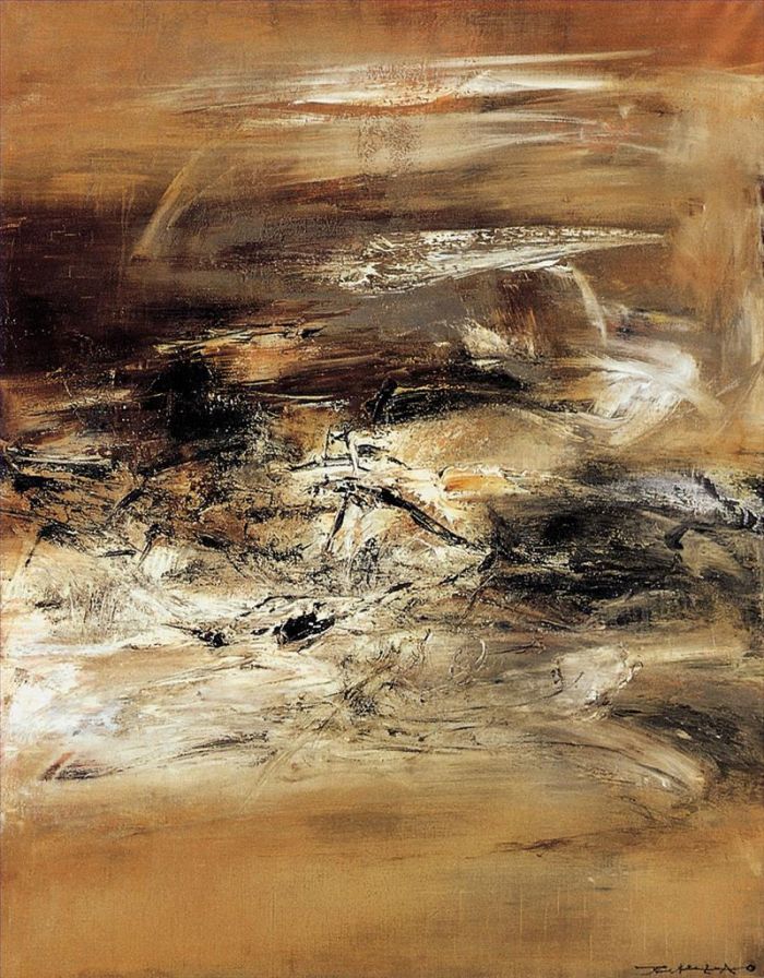 Zao Wou-Ki's Contemporary Oil Painting - 4 6 63