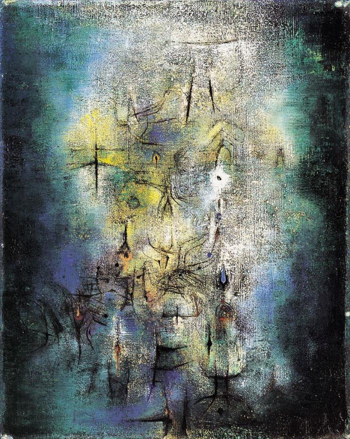 Zao Wou-Ki's Contemporary Oil Painting - Spring Buds