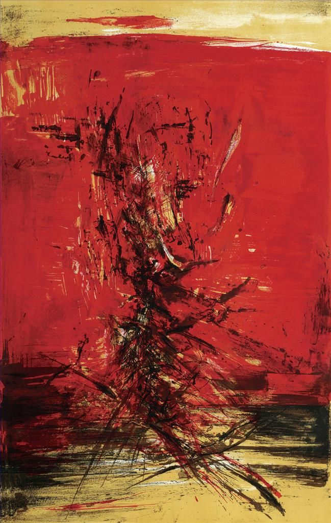 Zao Wou-Ki's Contemporary Oil Painting - No 1965