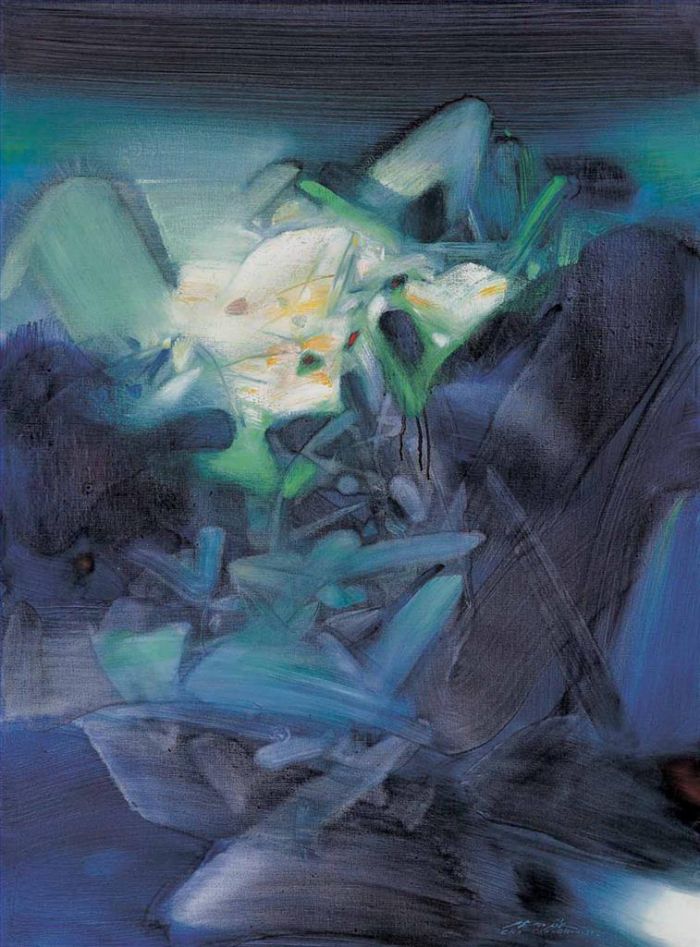 Chu Teh-Chun's Contemporary Oil Painting - Clear light