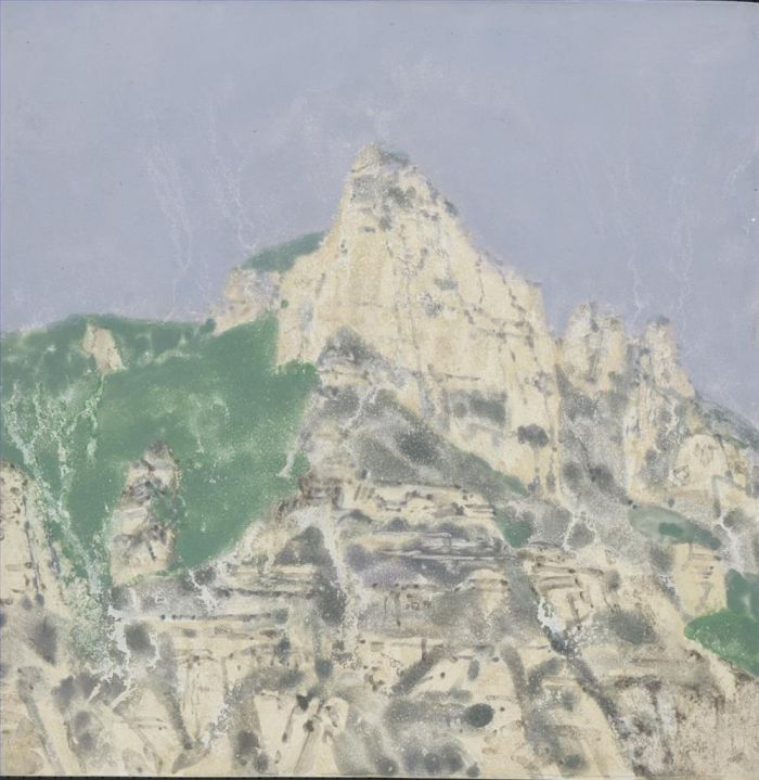 Cao Jigang's Contemporary Various Paintings - The Clouds Are Pale and A Light Breeze Is Blowing