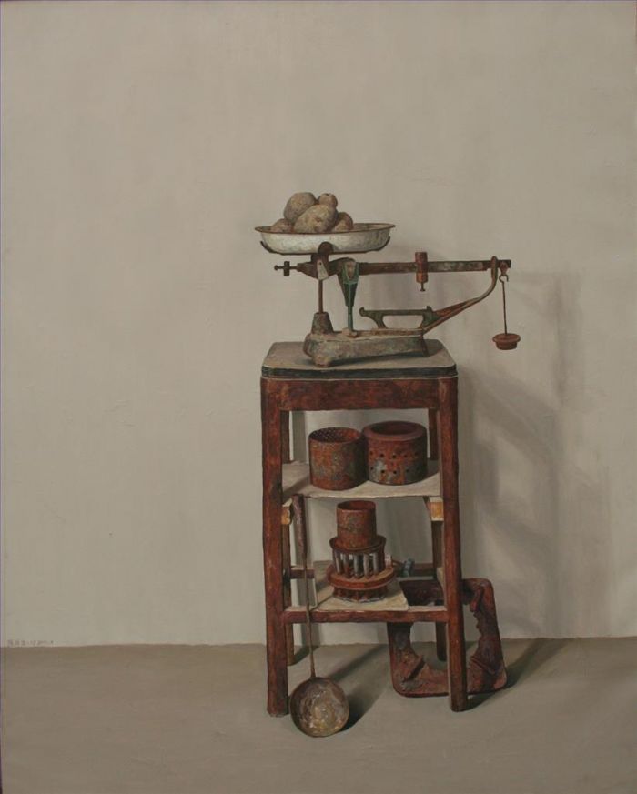 Chen Lingjie's Contemporary Oil Painting - Potato and Still Life