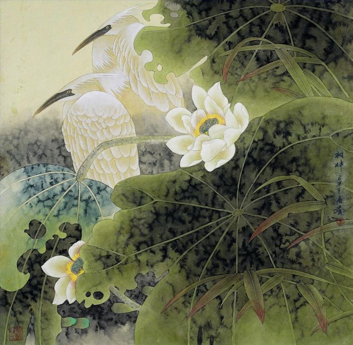 Cui Ximin's Contemporary Chinese Painting - Accompany
