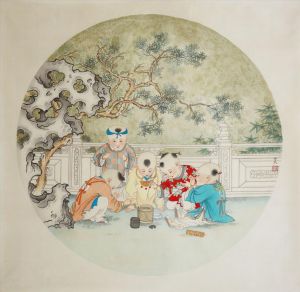 Five Children - Contemporary Chinese Painting Art