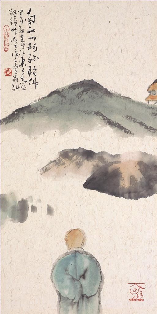 Wu Lintian's Contemporary Chinese Painting - The Buddha Wisdom