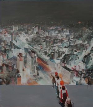 Contemporary Artwork by Deng Chengwen - Walk Blindly 2
