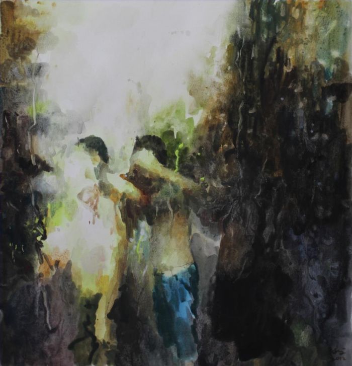 Deng Chengwen's Contemporary Oil Painting - Window