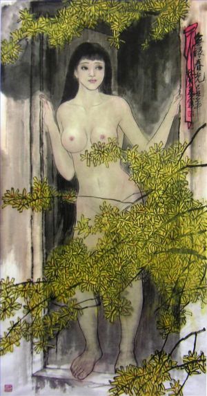 Contemporary Artwork by Di Shaoying - A Naked Woman