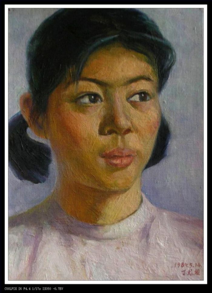 Ding Longfa's Contemporary Oil Painting - Portrait 2