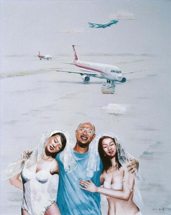 Duan Yuhai's Contemporary Oil Painting - Scene of The Time Me 2