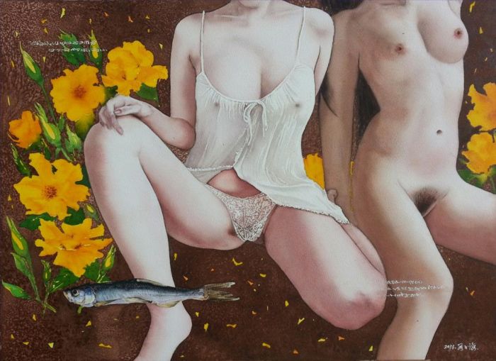 Duan Yuhai's Contemporary Various Paintings - Diary of A Lover 5