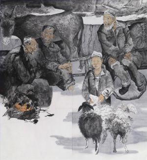 Contemporary Artwork by Fan Jingwei - The Custom of The Northwest of China