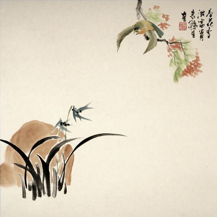 Fan Tiexing's Contemporary Chinese Painting - Painting of Flowers and Birds in Traditional Chinese Style 18